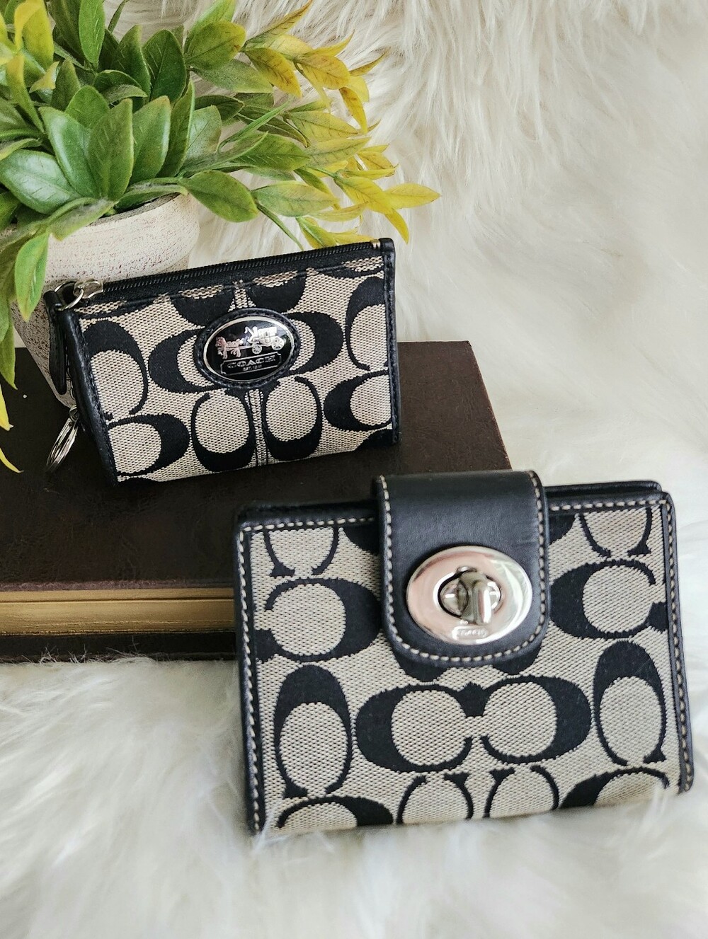 🖤🩶COACH Wallet And  Change Purse Combo